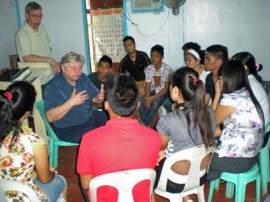 03 Jim w Musicians at Bible School